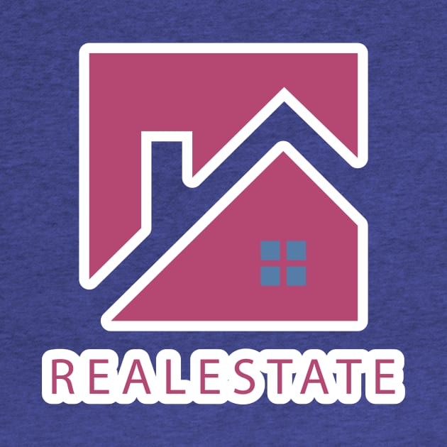 Creative Real Estate Sticker logo design. Property and Construction sticker logo design. Homes logo concept Real estate service and Growth house icon logo by AlviStudio